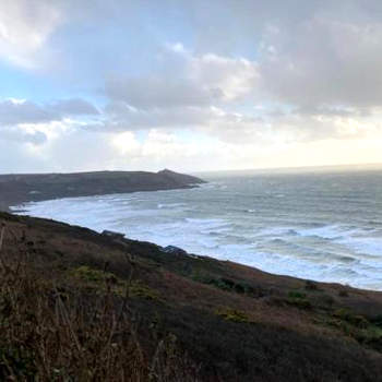 Cliff top Chalet with fantastic sea views in Cornwall.