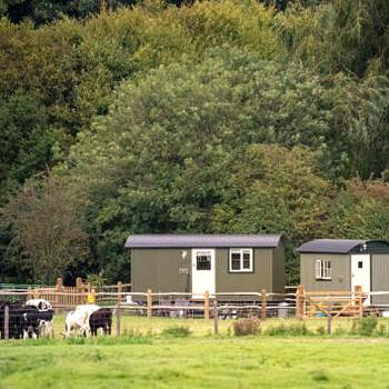‘Tansy’ & ‘Ethel’ Shepherds’ huts in rural Sussex