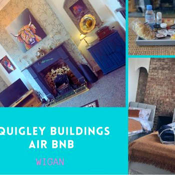 Quigley Buildings - Stylish Entire 2 bed House sleeps 5 Wigan - Private Garden - Free parking - Wifi - Secure garden