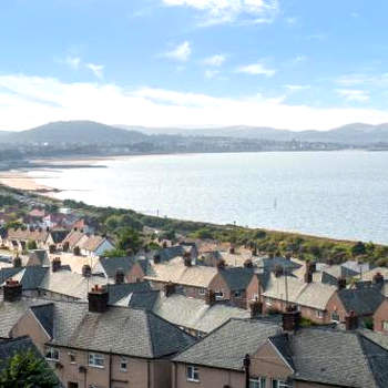 Windy Ridge Terrace with beautiful sea views, North Wales Coast