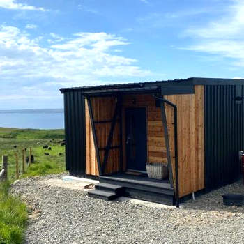 Unique luxurious cabin on sea view working croft