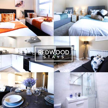 2 Bedroom 1 Bathroom Town Center Apartment With FREE Parking By REDWOOD STAYS