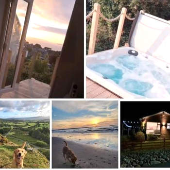 2 bed Seaview Bungalow with Hot Tub