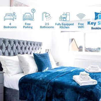 Luxury Holiday Home Free Parking By the Beach