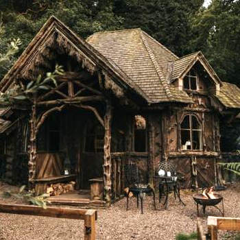 Hansel and Gretel House in the Woods