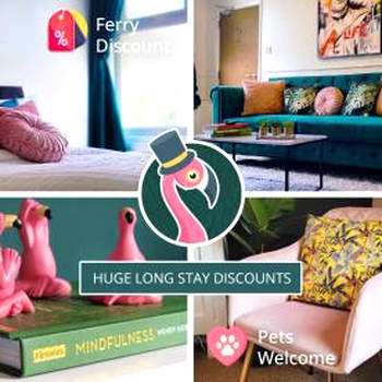 Quirky 2-5 Bed Isle of Wight Beach Escape! Pet Friendly & Ferry Deals #FlamingoTides Shanklin, IOW